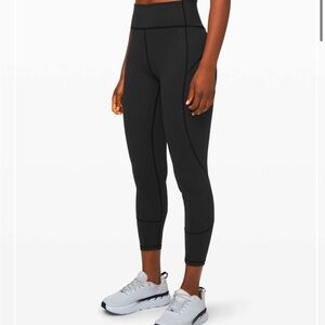 Lululemon In Movement Black High-Waisted Leggings